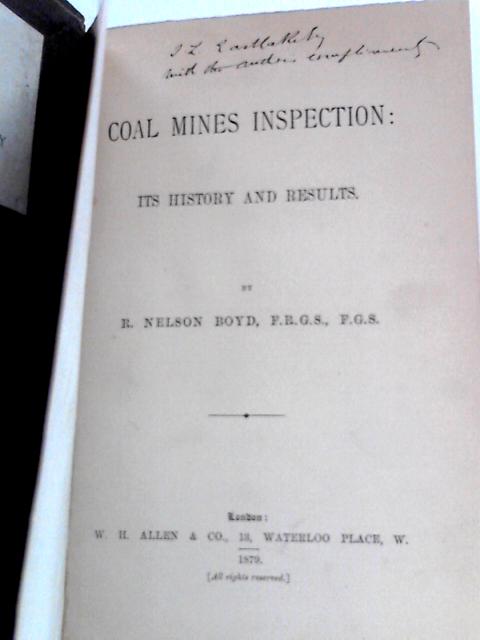 Coal Mines Inspection By R. Nelson Boyd