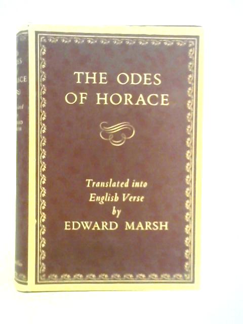 The Odes of Horace By Horace