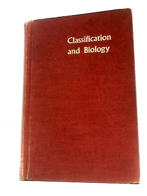 Classification And Biology von R.A.Crowson