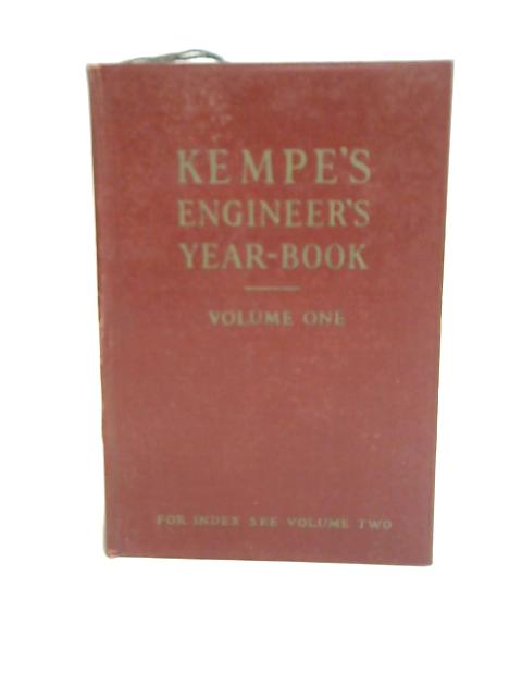 Kempe's Engineers Year Book 1953 Vol I By Unstated