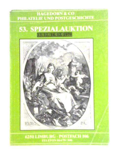 Hagedorn Spezialauktion 53 - 13.12.79 By Unstated