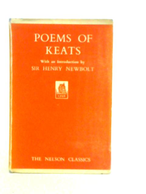 Poems of John Keats By John Keats