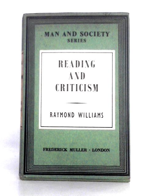 Reading and Criticism By Raymond Williams