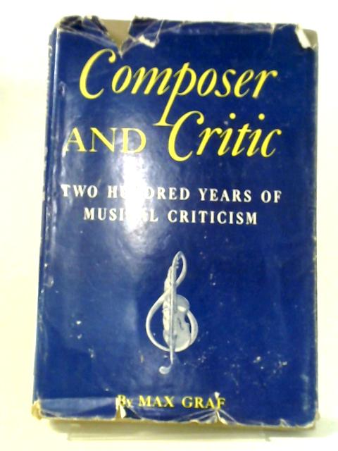 Composer And Critic By Max Graf