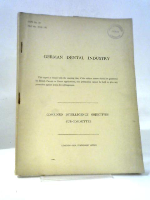 German Dental Industry By HMSO