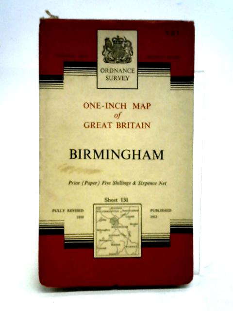 Birmingham, New Popular Edition One-Inch Map of England and Wales, Sheet 131, with National Grid von Ordnance Survey