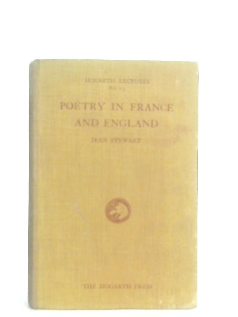 Poetry in France & England By Jean Stewart