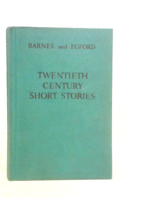 Twentieth Century Short Stories By Douglas R.Barnes