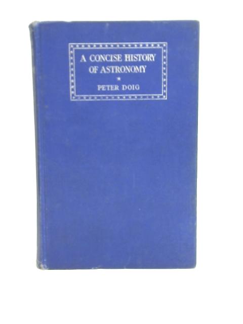 A Concise History Astronomy By Peter Doig