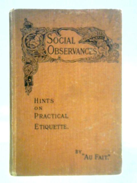 Social Observances By Au Fait