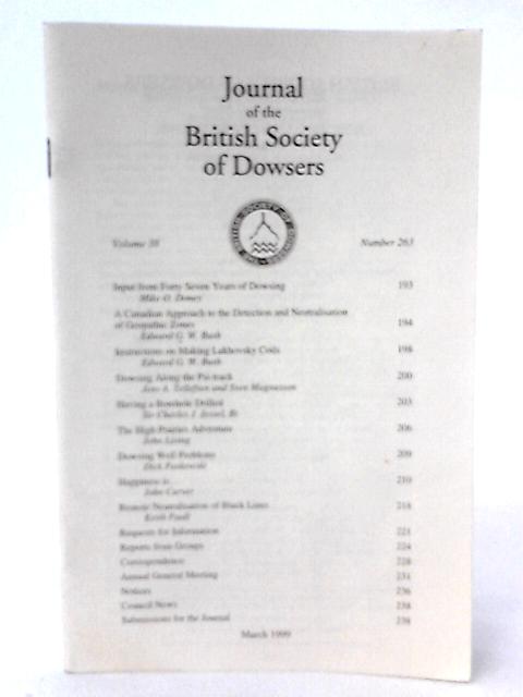 Journal of the British Society Dowsers Volume 38 Number 263 By None stated
