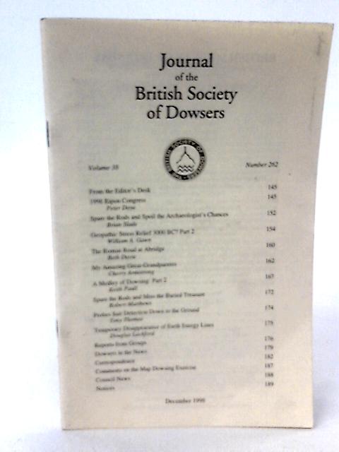 Journal of the British Society Dowsers Volume 38 Number 262 von None stated