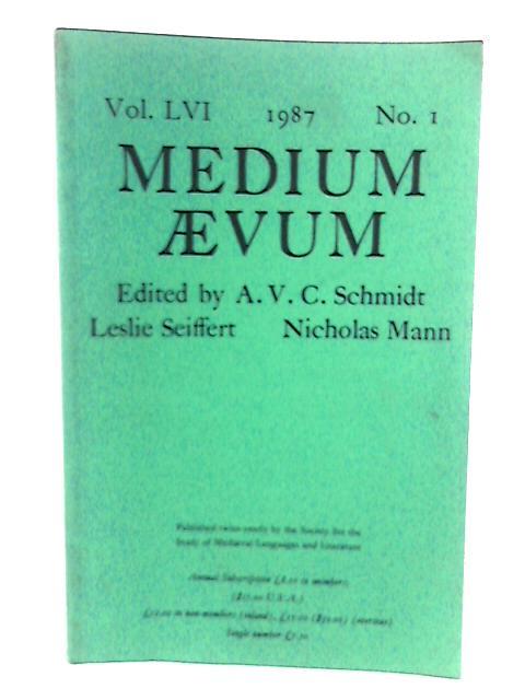 Medium Aevum Vol. LVI No. 1 By None stated
