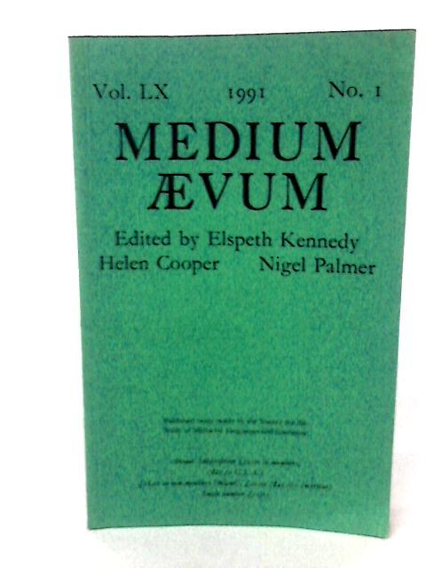 Medium Aevum Vol. LX No. 1 von None stated