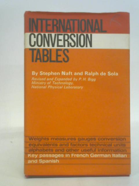 International conversion tables von Naft & De Sola