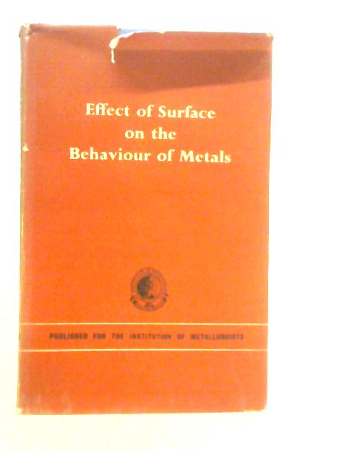 Effect of Surface on the Behaviour of Metals