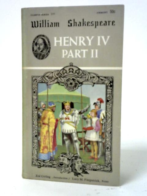 Henry IV Part II By William Shakespeare