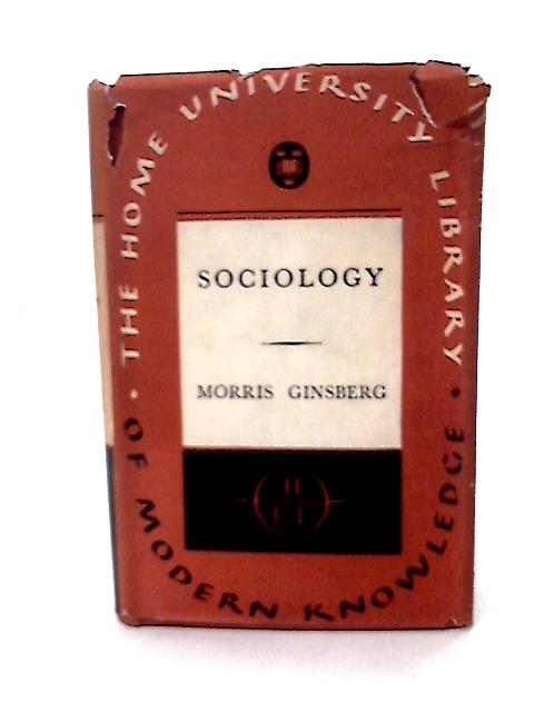 Sociology von Morris Ginsberg
