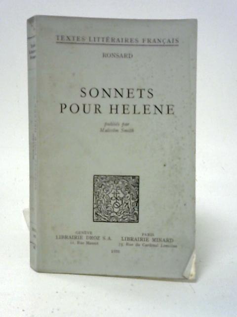 Sonnets pour Hélène By Ronsard