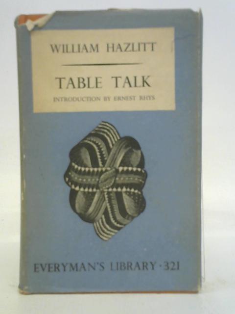 Table Talk von William Hazlitt