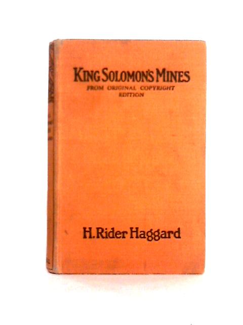 King Solomon's Mines By H. Rider Haggard