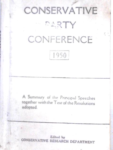 Conservative Party Conference By Unstated