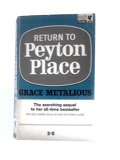 Return to Peyton Place By Grace Metalious