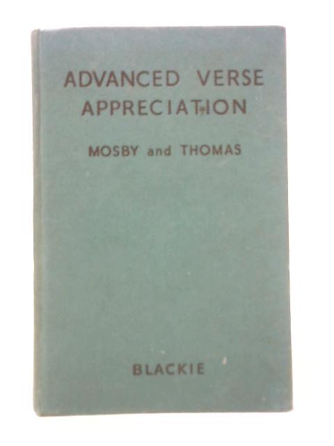 Advanced Verse Appreciation By Frank Mosby and J. Kirby Thomas