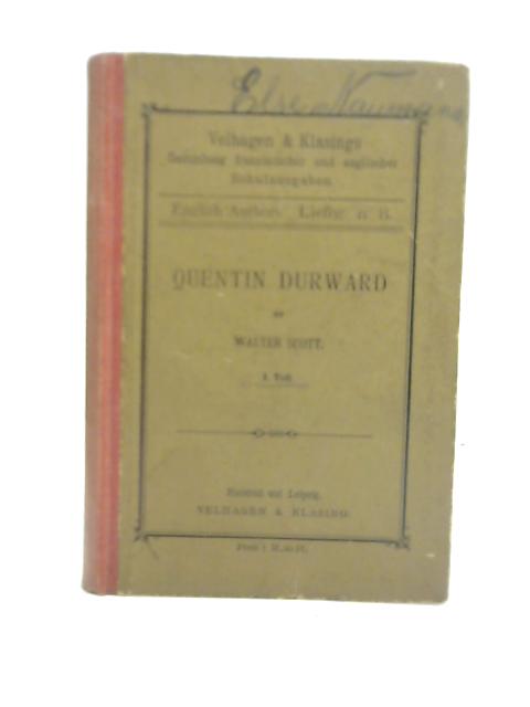 English Authors: Quentin Durward By Walter Scott