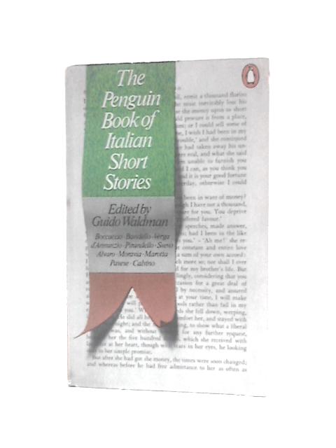 The Penguin Book of Italian Short Stories By Guido Waldman (Ed.)