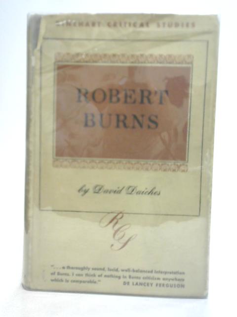 Robert Burns By David Daiches