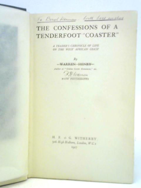 The Confessions of a Tenderfoot "Coaster" von Warren Henry