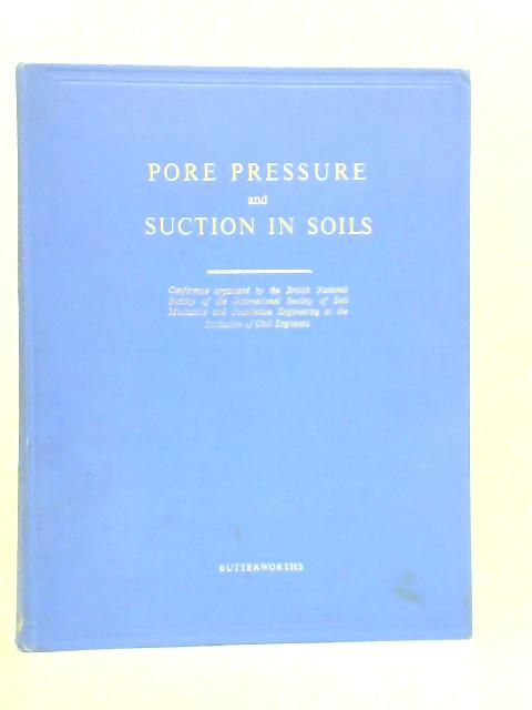 Pore Pressure and Suction in Soils By Various