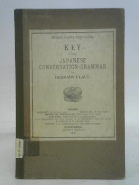 Key To The Japanese Conversation Grammar By Hermann Plaut