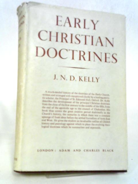 Early Christian Doctrines By J. N. D. Kelly