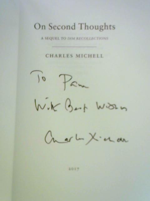 On Second Thoughts By Charles Michell