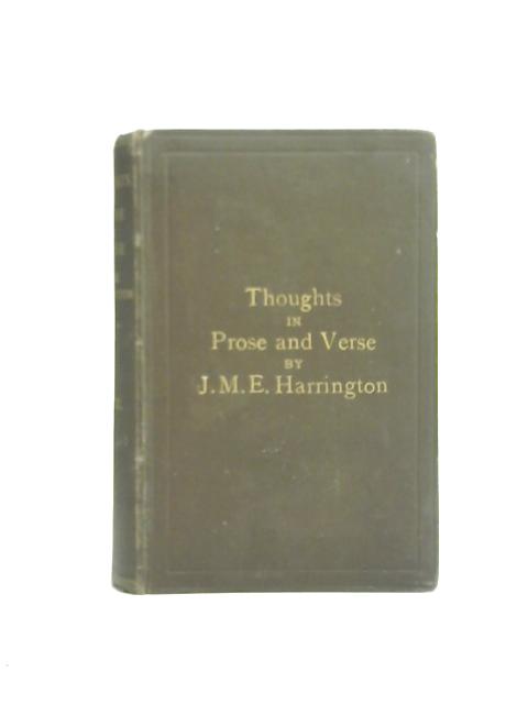 Thoughts in Prose and Verse Vol. II By Jane Maria Elizabeth Harrington