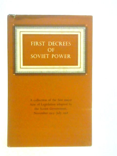First Decrees Of Soviet Power von Yuri Akhapkin