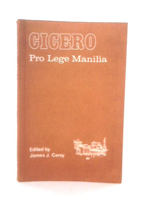 Cicero Pro Lege Manilia By Cicero