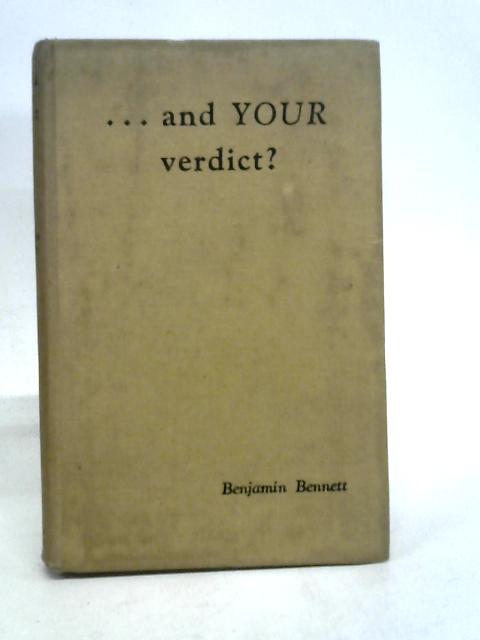 And your verdict? von Bennett Benjamin