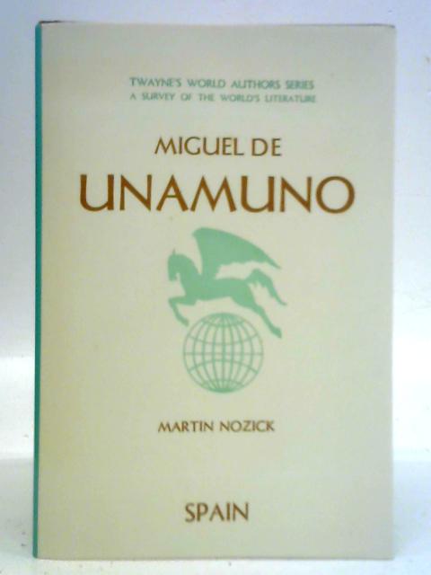 Miguel De Unamuno By Martin Nozick