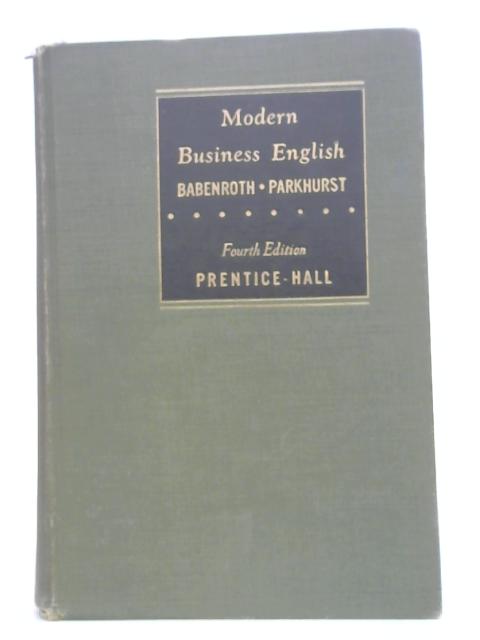 Modern business English von Adolph Charles Babenroth