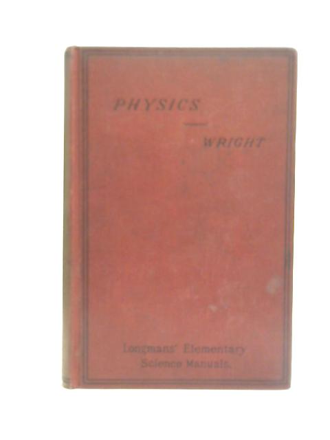 Elementary Physics von Mark R Wright