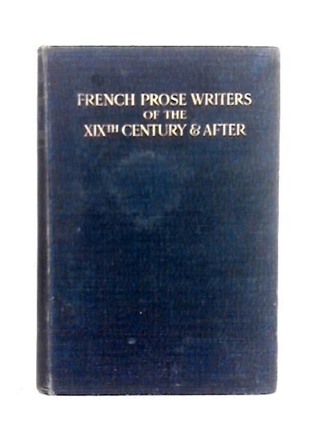 French Prose Writers of the XIXth Century and After By Victor Leuliette