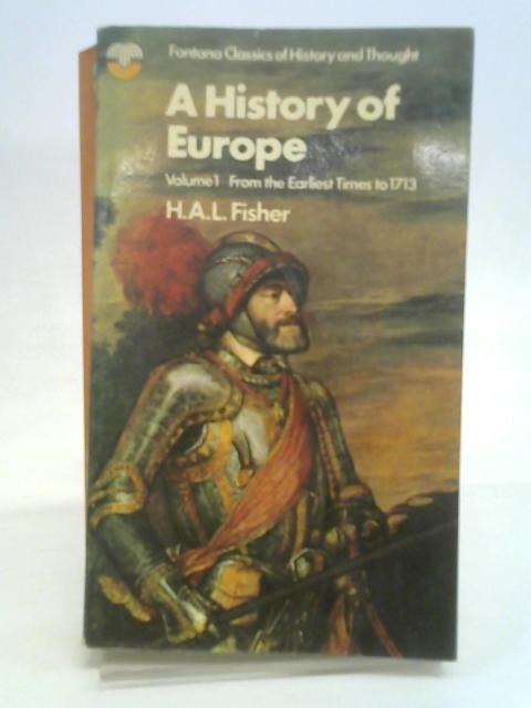 History of Europe volume i By Fisher