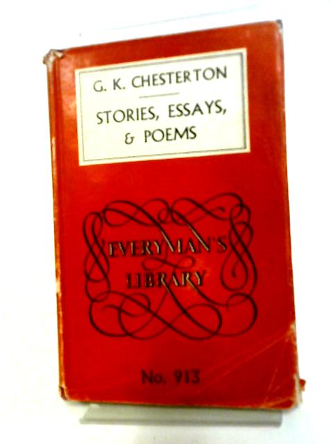 Stories, Essays & Poems (Everyman's library Series-no.913) By G. K. Chesterton