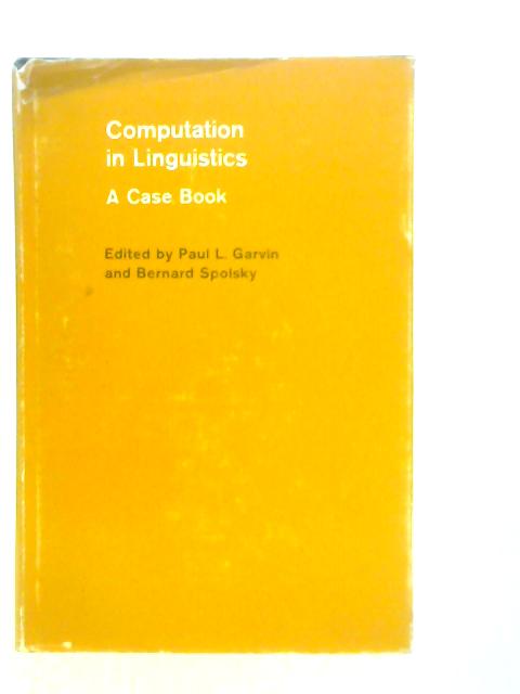 Computation in Linguistics By Paul L.Garvin