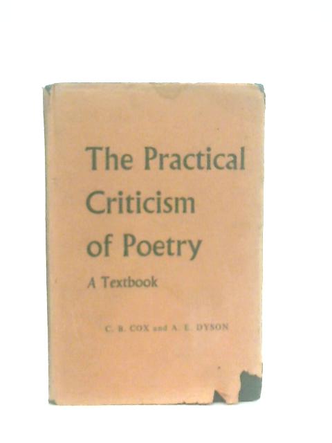 The Practical Criticism of Poetry By C. B. Cox