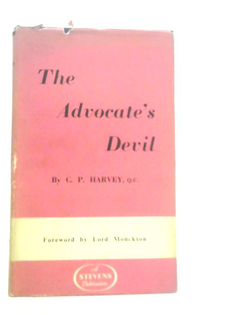 The Advocate's Devil By C.P.Harvey