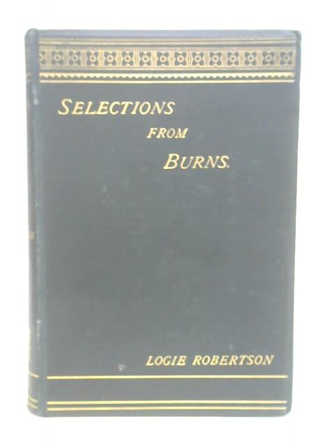 Burns Selected Poems von J Logie Robertson Editor)